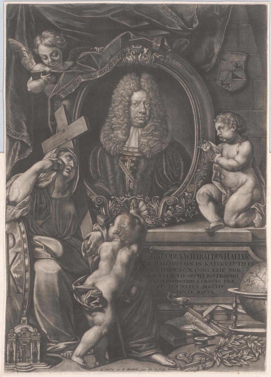Jacob Wilibald Haller von Hallerstein (print) af Artist Unknown
