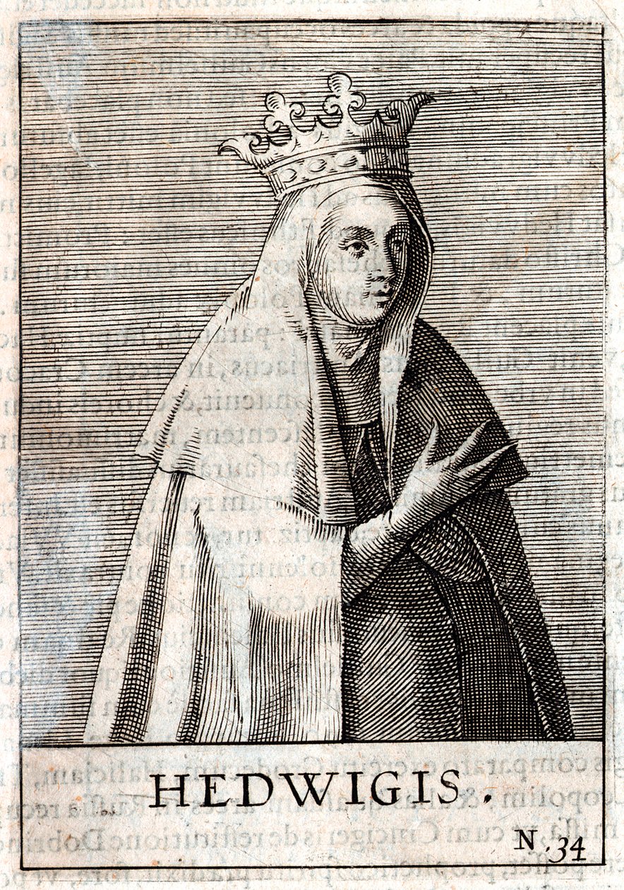 Jadwiga af Polen (kobberstik) af Artist Unknown
