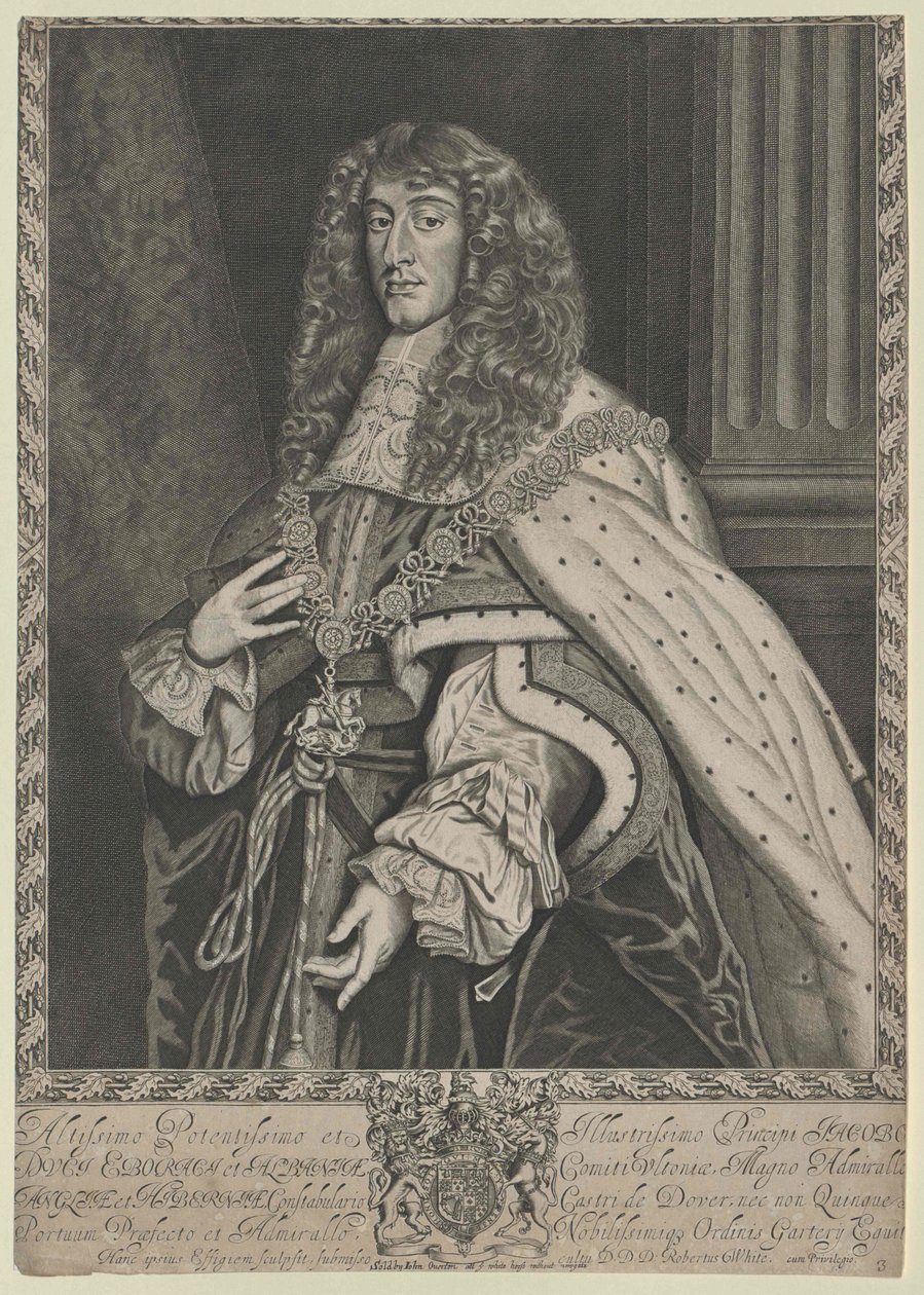 Jakob II konge af England, af Artist Unknown