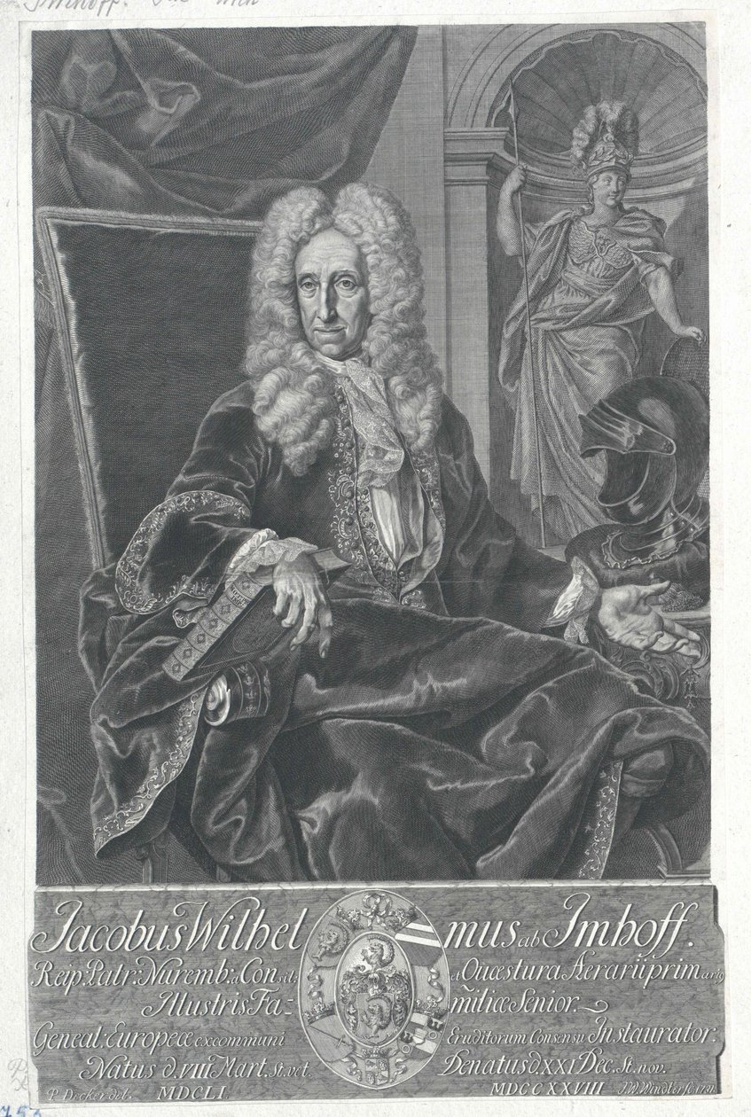 Jakob Wilhelm Imhof af Artist Unknown