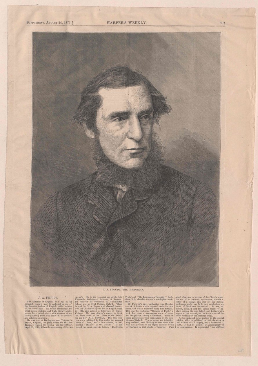 James Anthony Froude af Artist Unknown