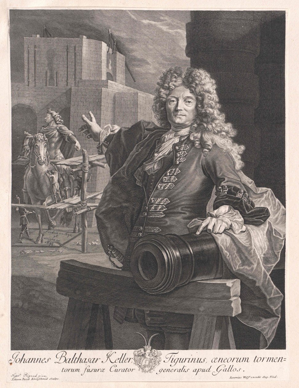 Jean Balthazar Keller af Artist Unknown