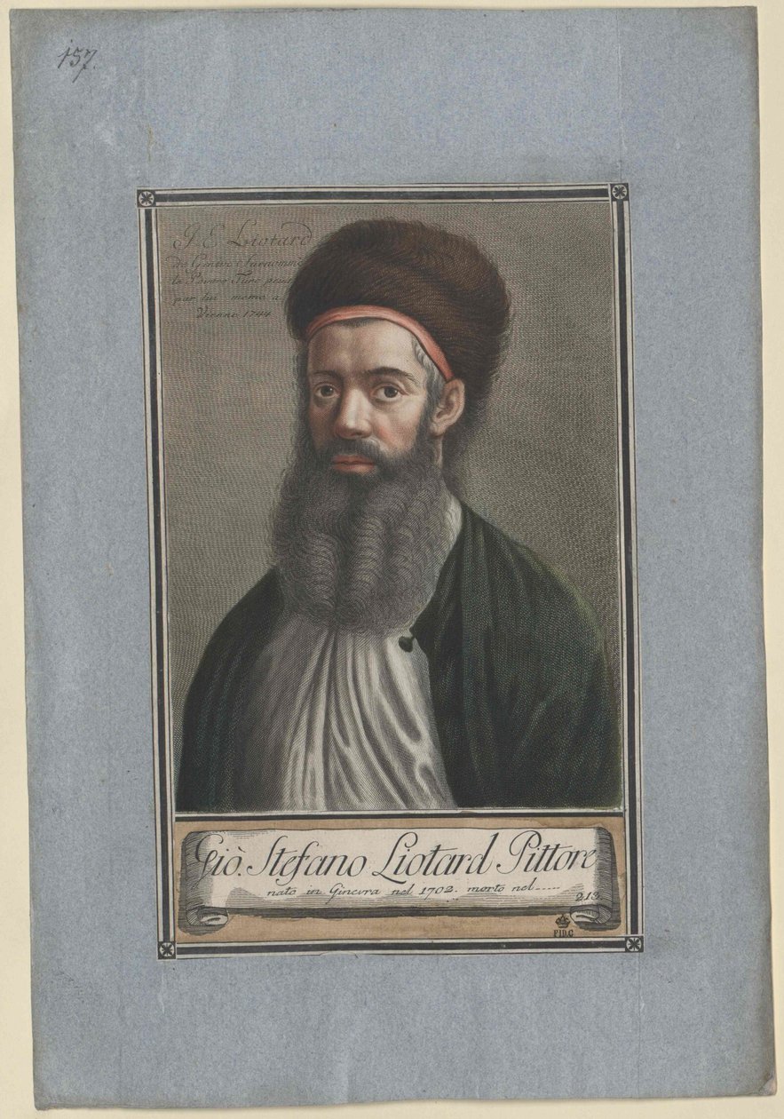 Jean Etienne Liotard (tryk) af Artist Unknown
