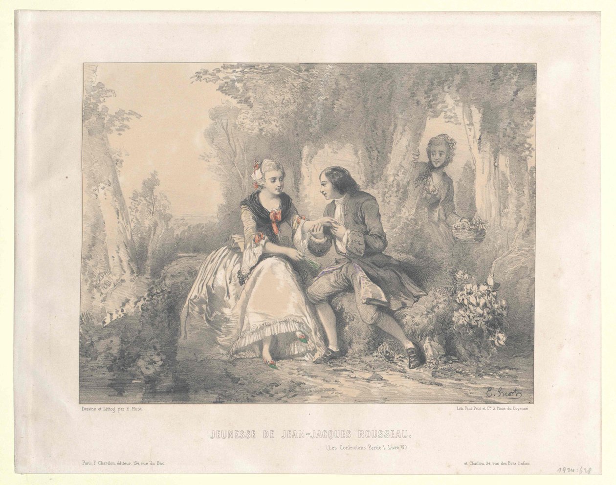 Jean Jacques Rousseau af Artist Unknown