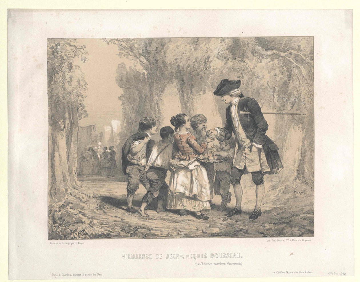 Jean Jacques Rousseau af Artist Unknown