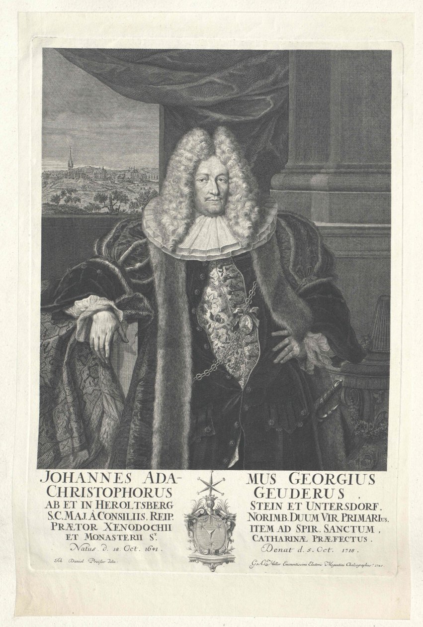 Johann Adam Georg Christoph Geuder von und zu Heroldsberg af Artist Unknown