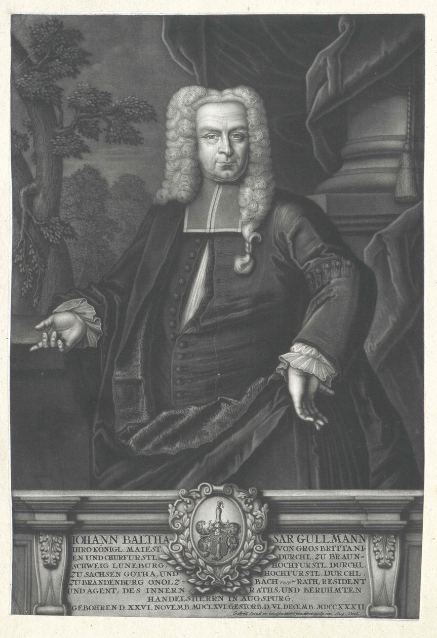 Johann Balthazar Gullmann af Artist Unknown