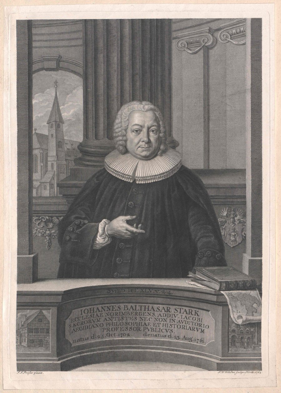 Johann Balthazar Stark af Artist Unknown