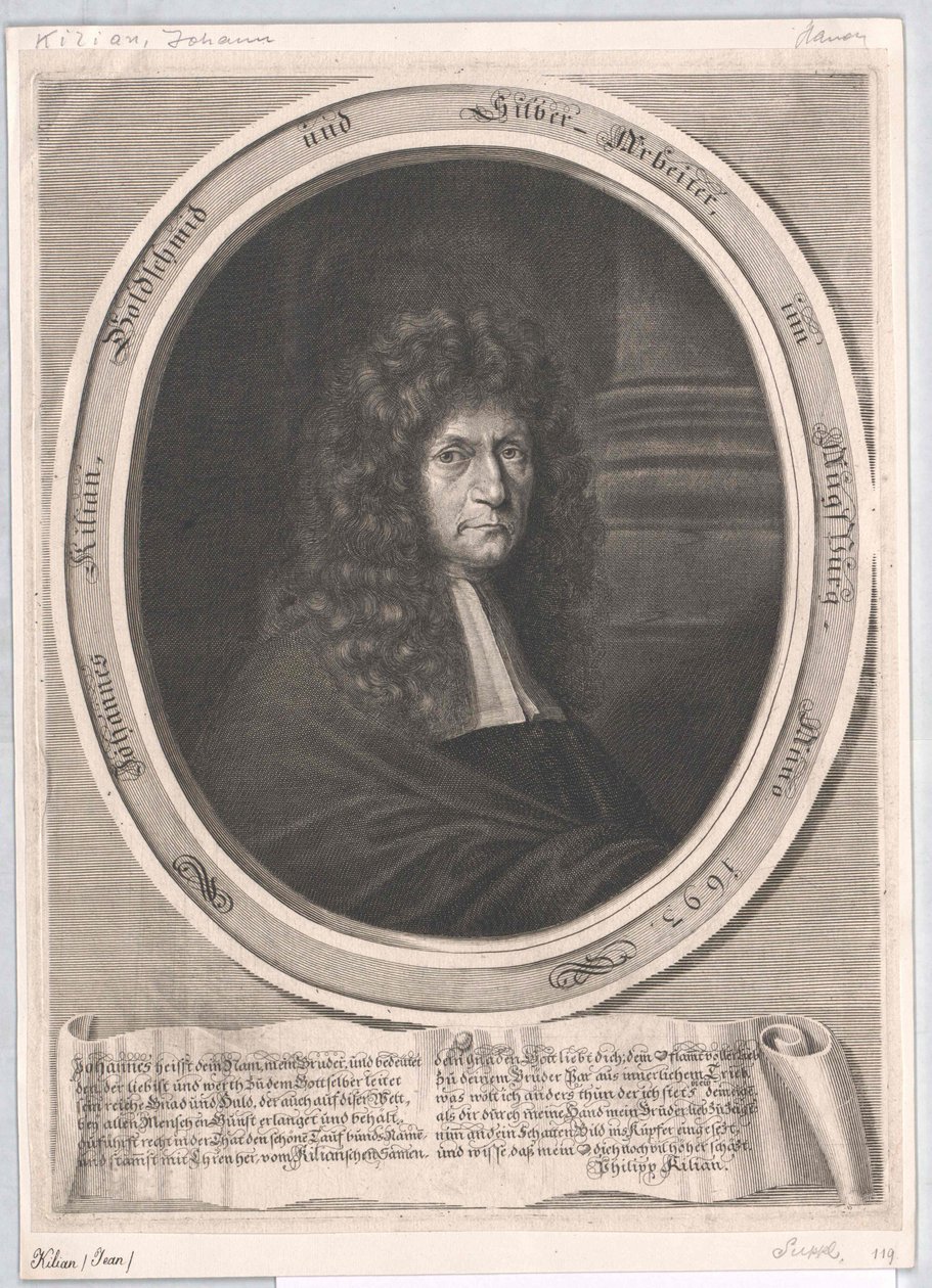 Johann Baptist Kilian af Artist Unknown