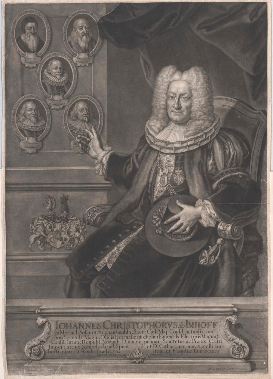 Johann Christoph Imhof af Artist Unknown