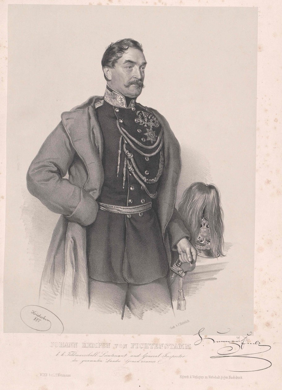 Johann Franz baron Kempen von Fichtenstamm af Artist Unknown