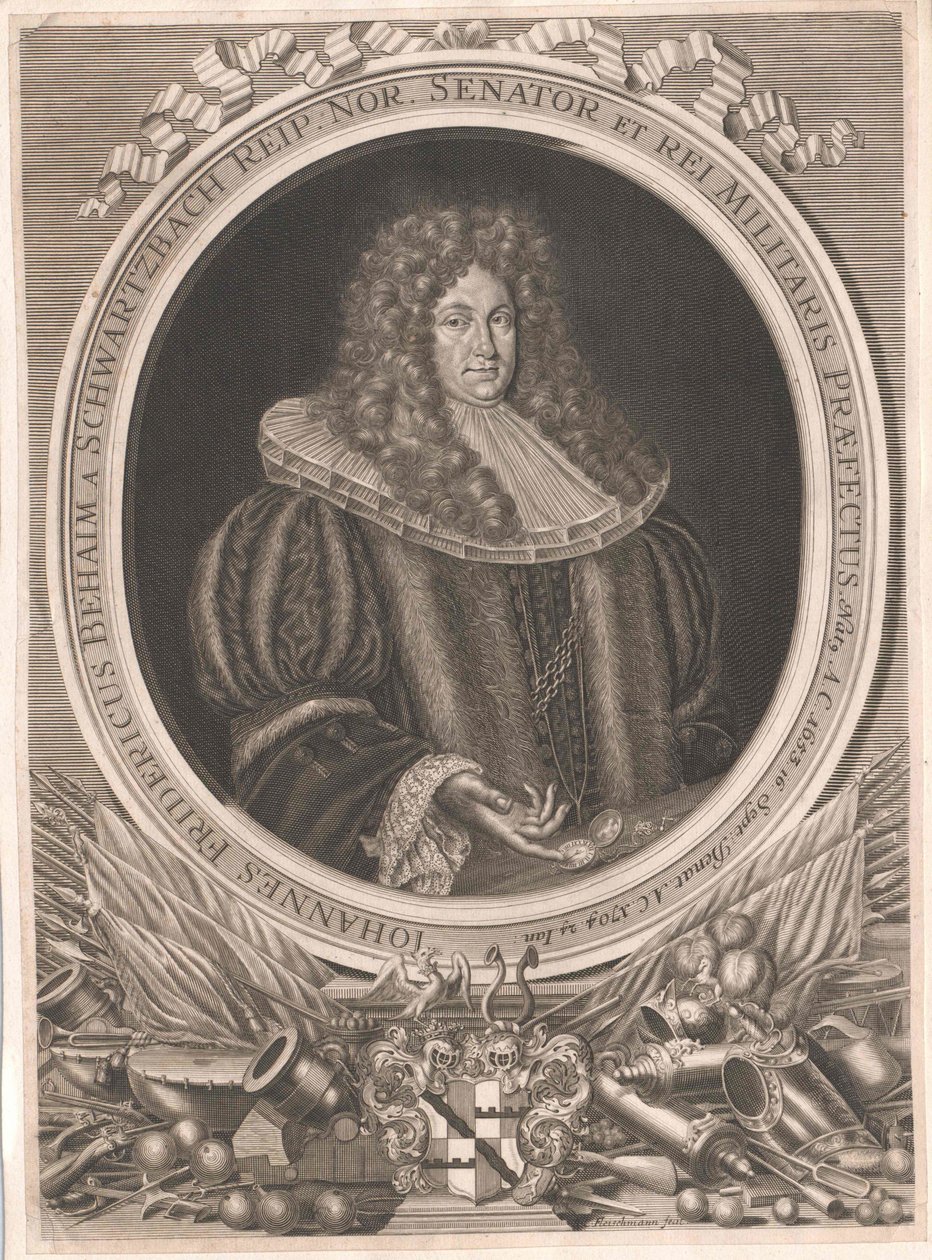 Johann Frederick Behaim von Schwarzbach af Artist Unknown