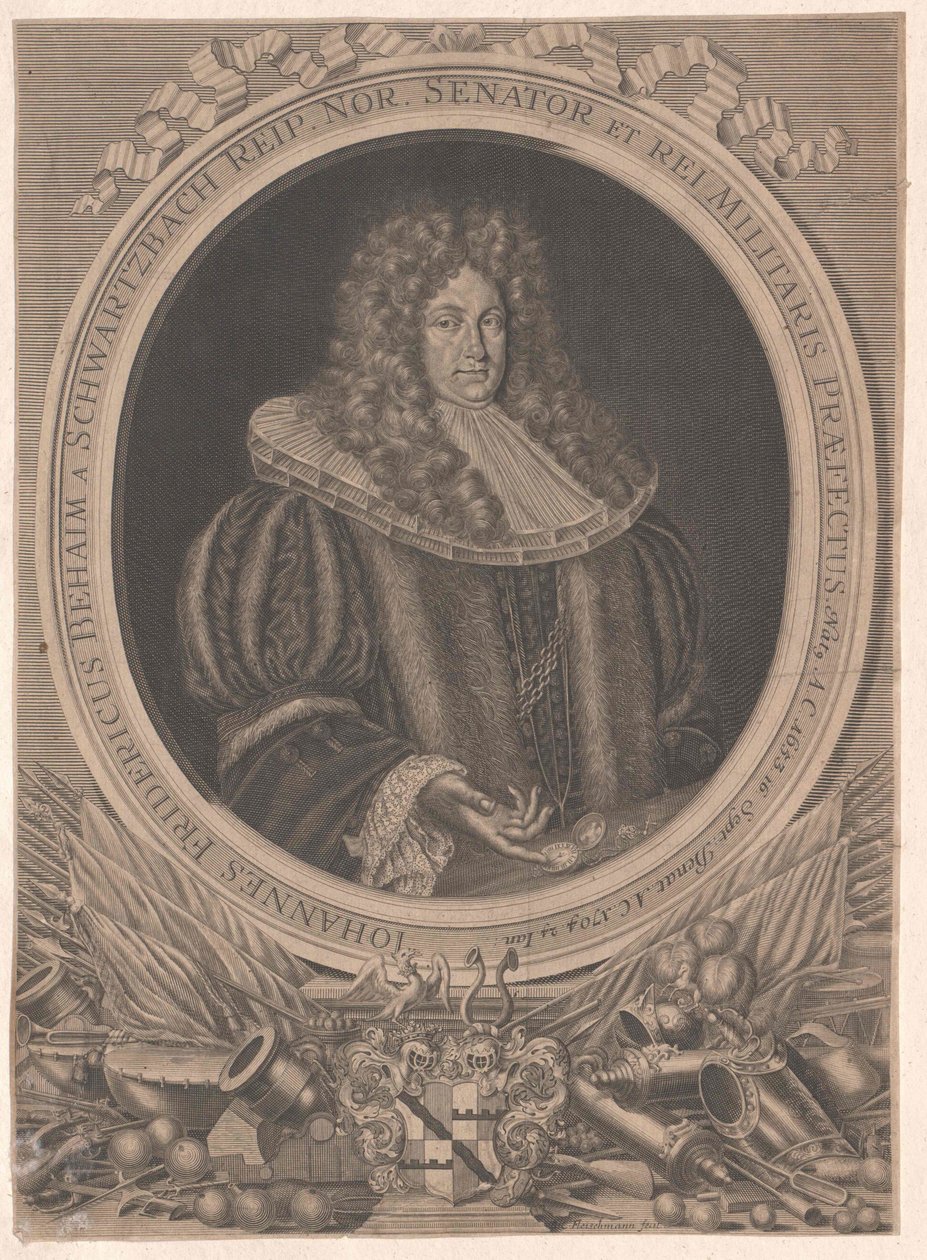 Johann Frederick Behaim von Schwarzbach af Artist Unknown