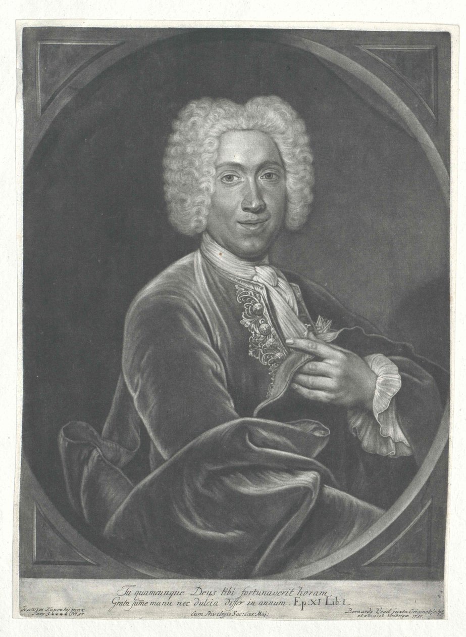 Johann Frederick baron Bachoff af livagtig af Artist Unknown