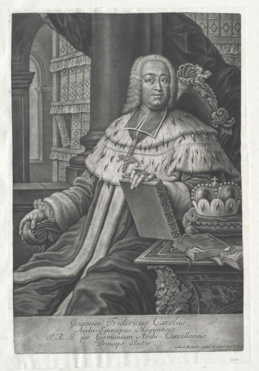 Johann Friedrich Carl Graf Ostein af Artist Unknown