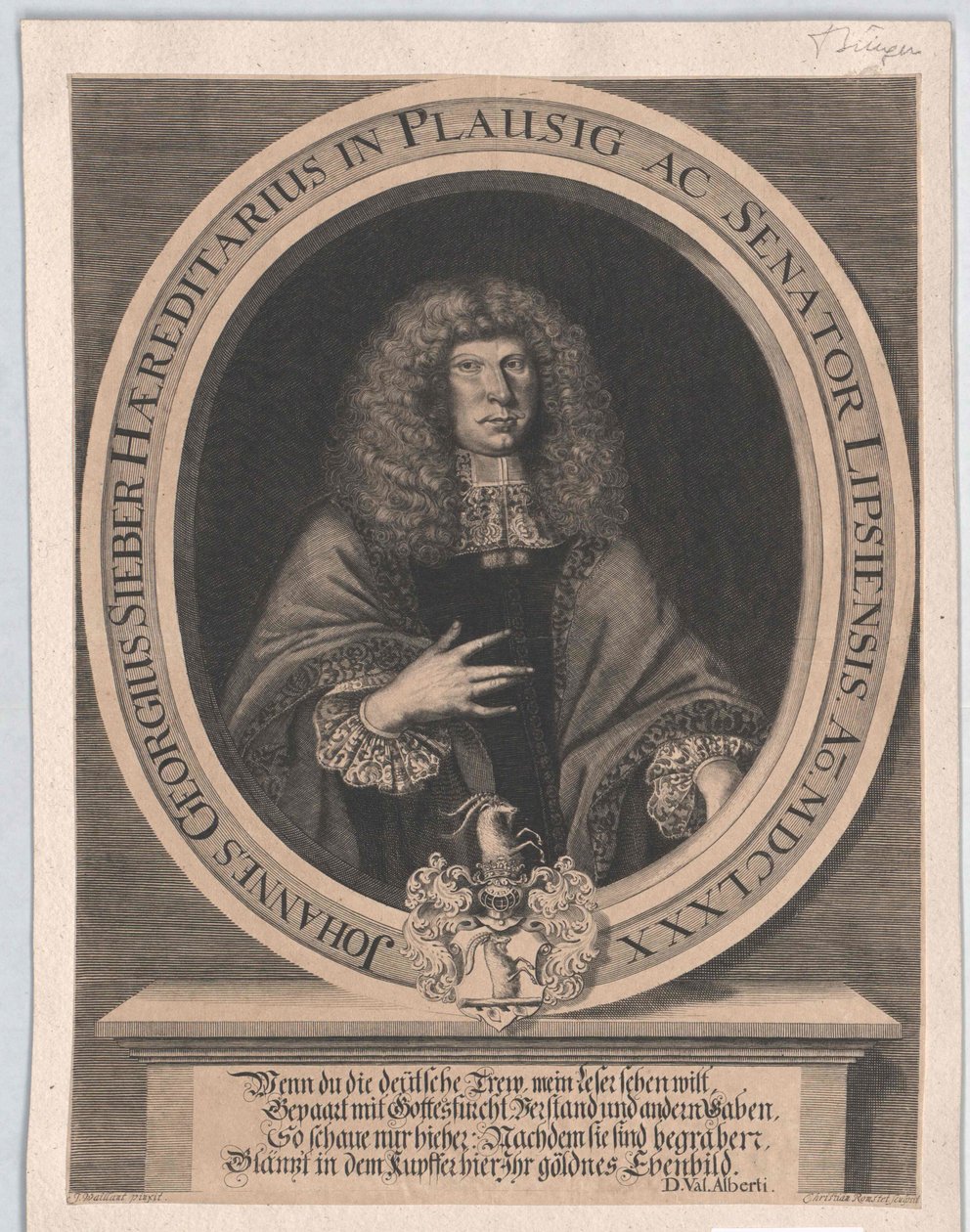 Johann Georg Sifter af Artist Unknown
