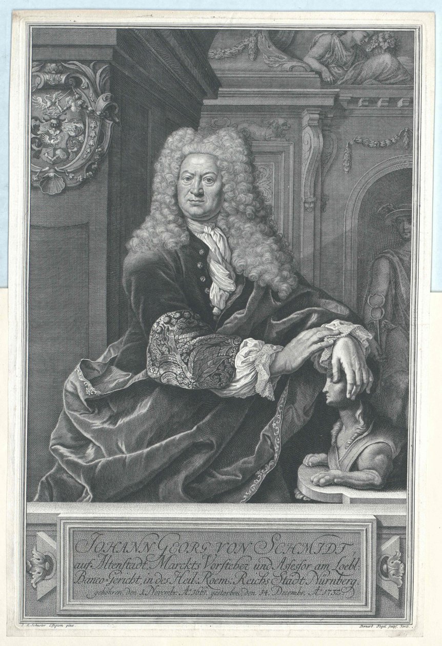 Johann Georg von Schmidt om Altenstadt af Artist Unknown