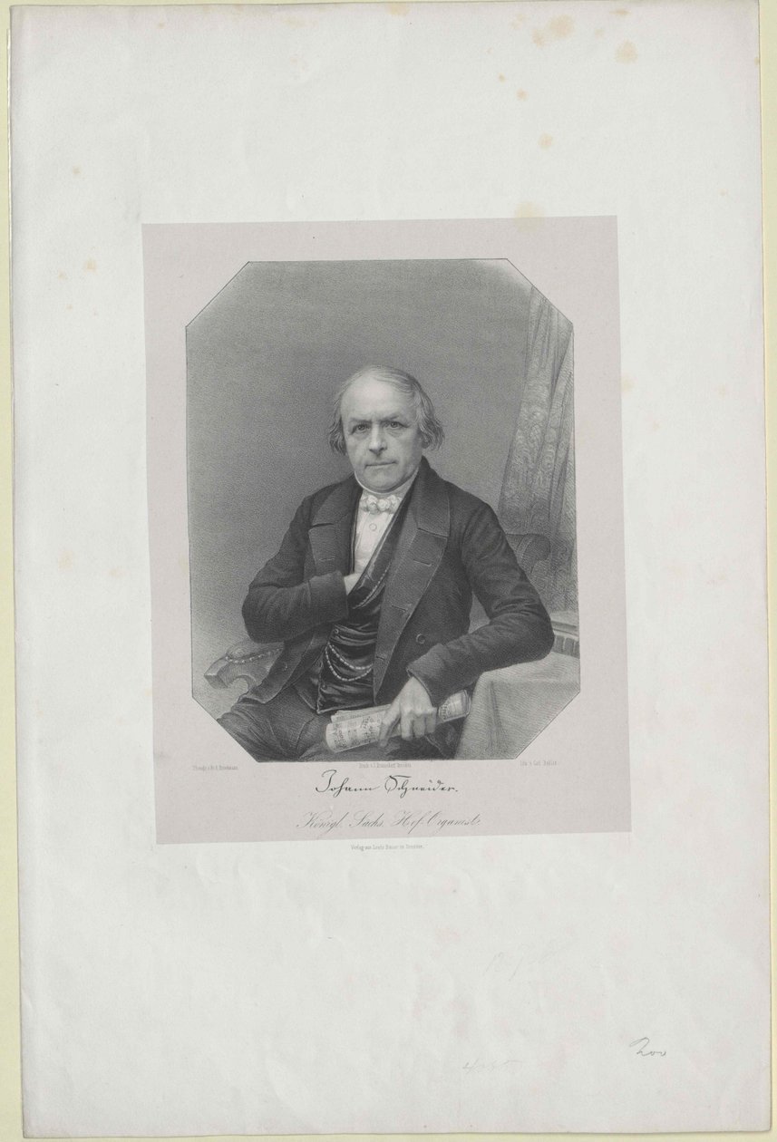 Johann Gottlob Schneider af Artist Unknown