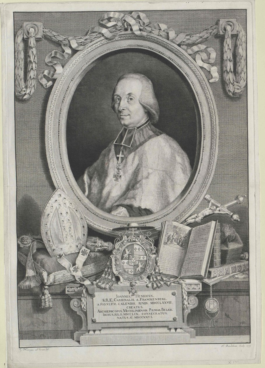 Johann Heinrich Graf Frankenberg af Artist Unknown