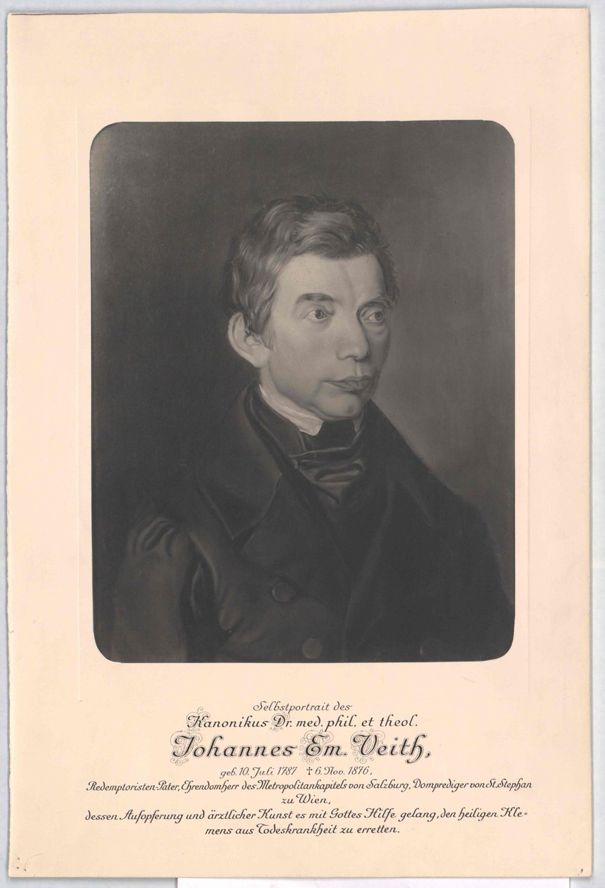 Johann Immanuel Veith af Artist Unknown