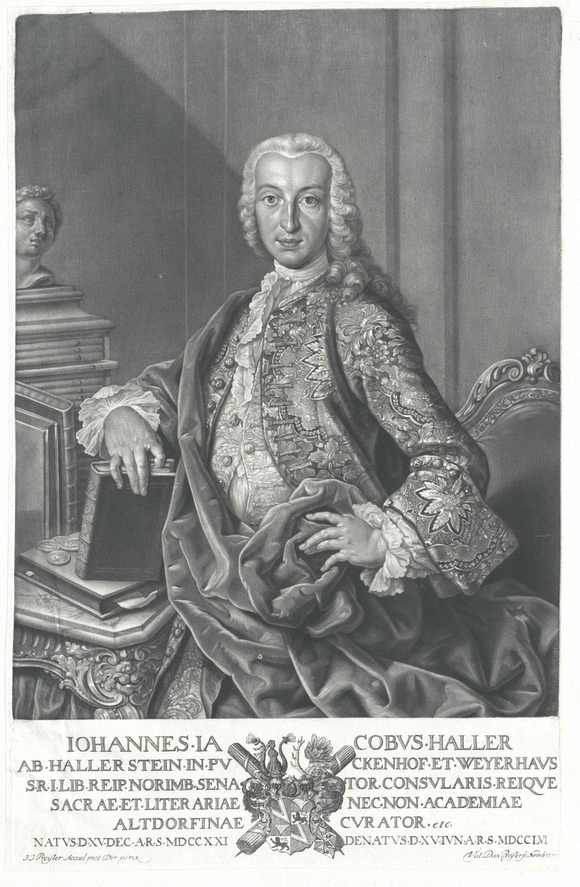 Johann Jacob Haller von Hallerstein af Artist Unknown