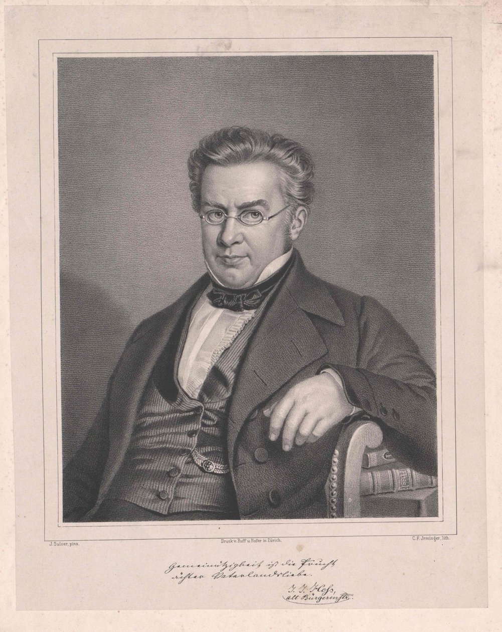 Johann Jakob Hess af Artist Unknown