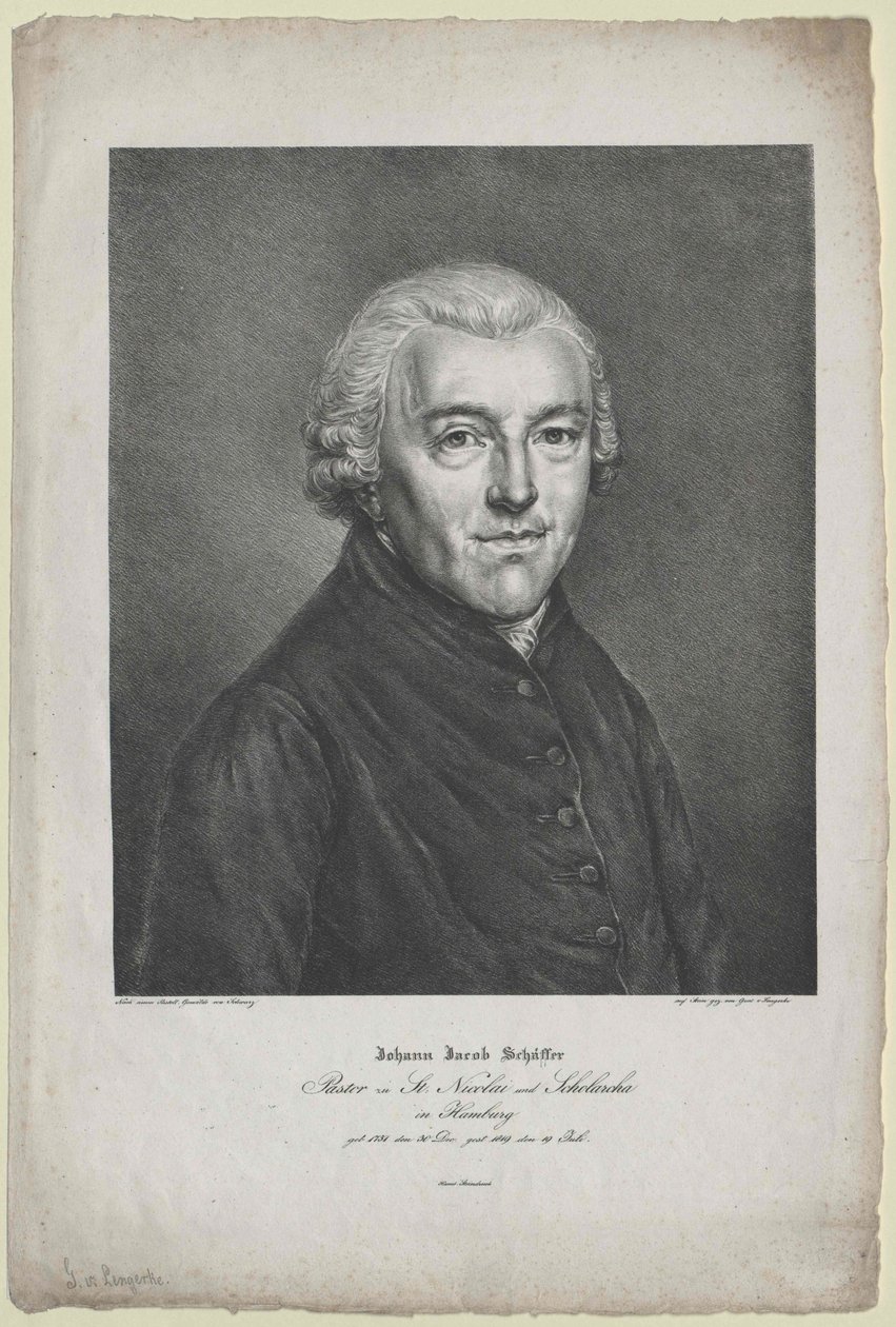 Johann Jakob Schaeffer af Artist Unknown