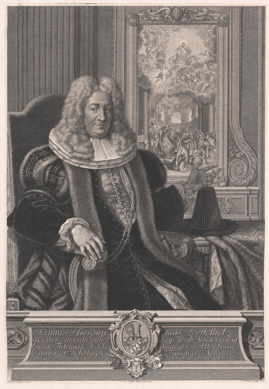 Johann Jerome Loeffelholz af Colberg af Artist Unknown