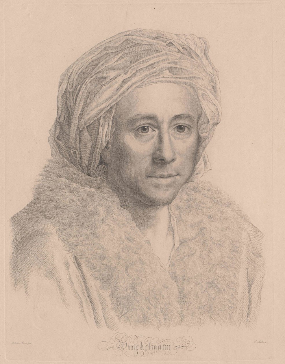 Johann Joachim Winckelmann af Artist Unknown