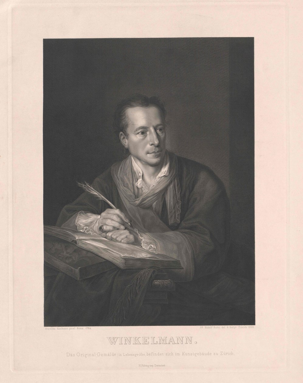Johann Joachim Winckelmann af Artist Unknown
