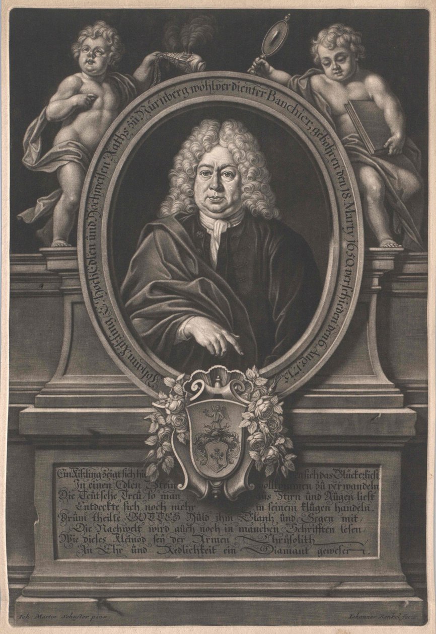 Johann Kiessling af Artist Unknown