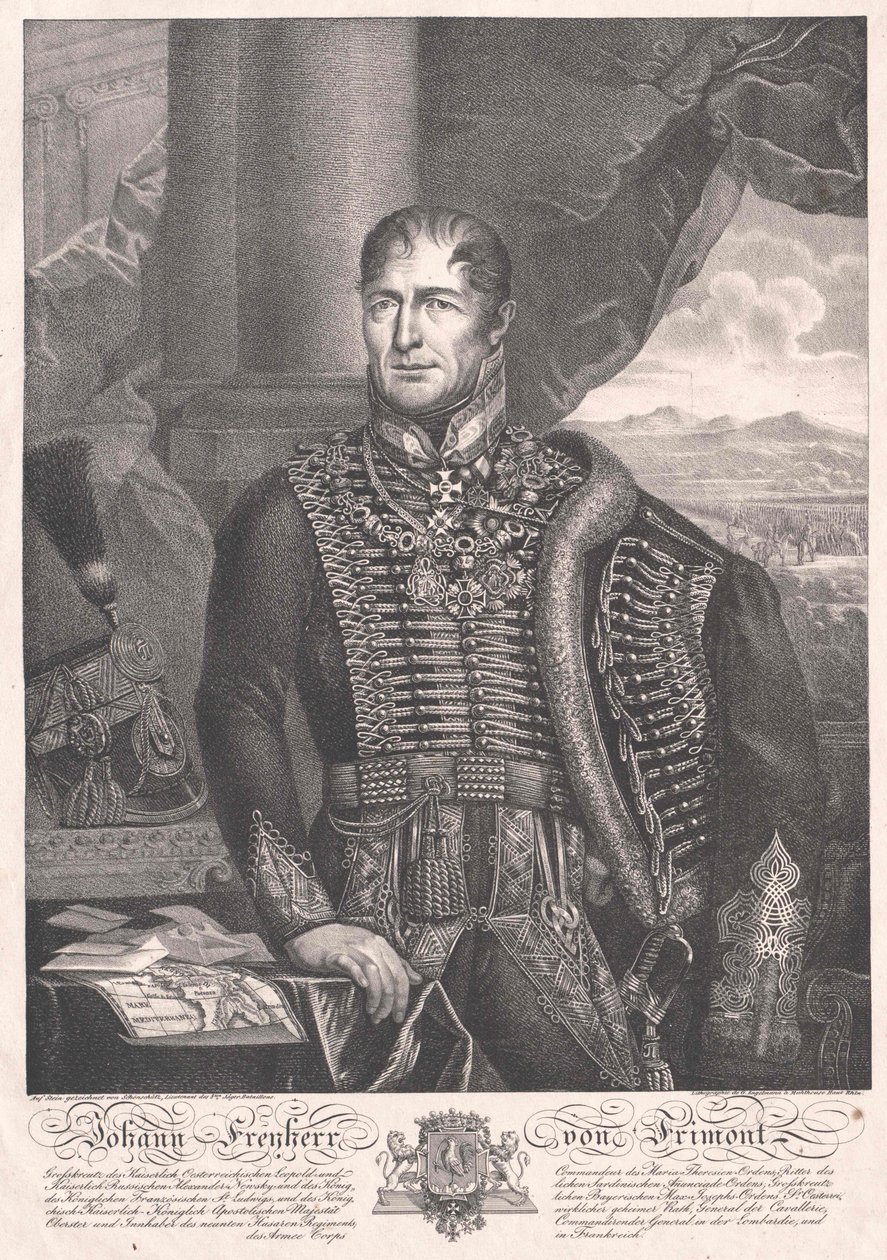 Johann greve Frimont von Palota af Artist Unknown