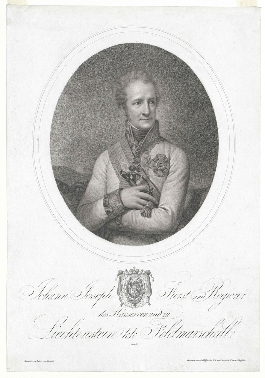 Johann greve af Liechtenstein af Artist Unknown