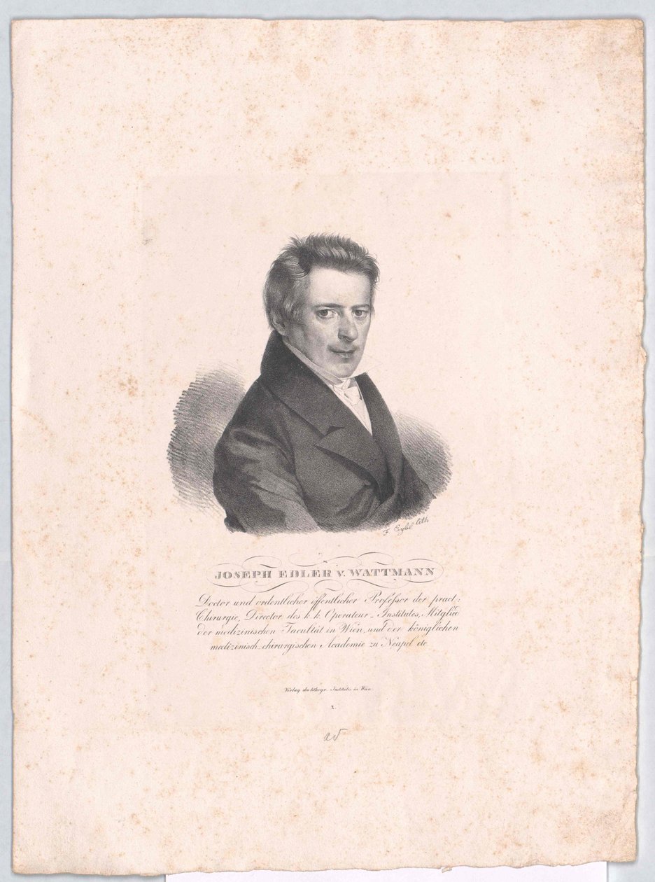 Joseph Baron Wattmann-Maelcamp-Beaulieu (print) af Artist Unknown