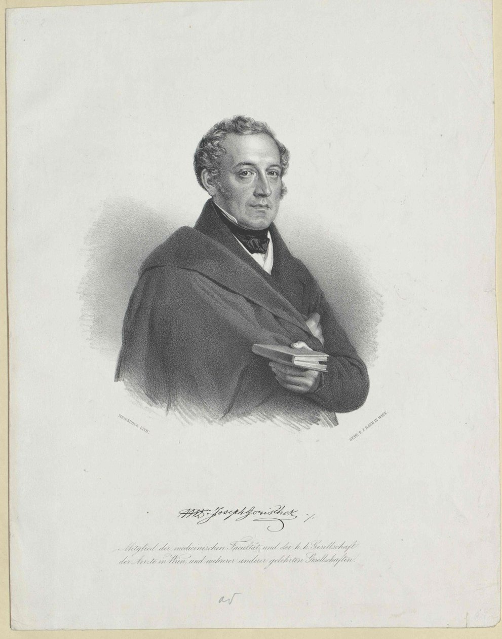 Joseph Gorischek (print) af Artist Unknown