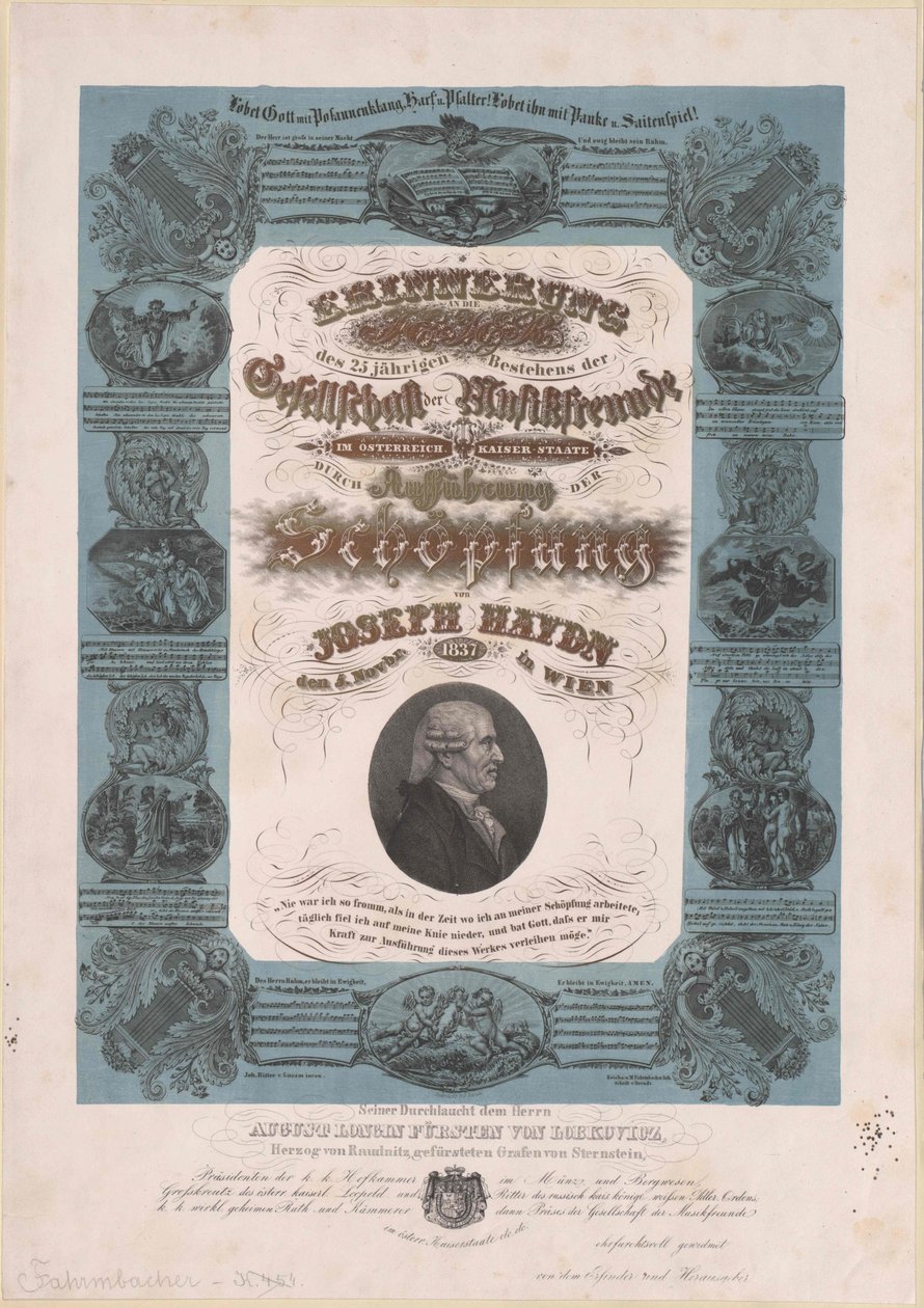 Joseph Haydn af Artist Unknown