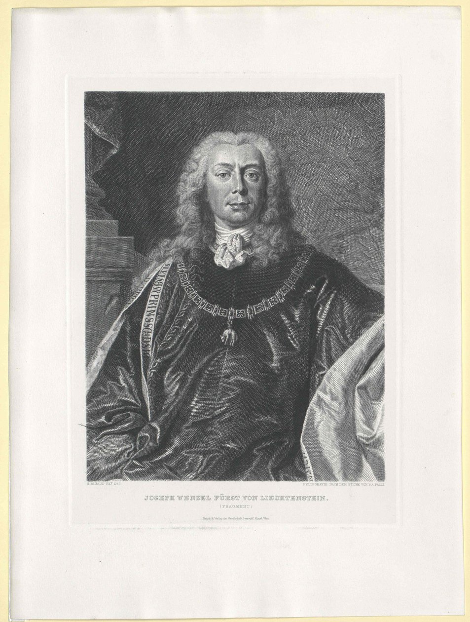 Joseph Wenzel greve af Liechtenstein af Artist Unknown