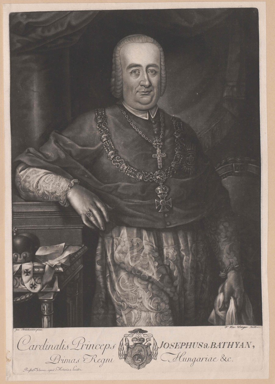 Joseph greve Batthyany af Nemet-Ujvar af Artist Unknown