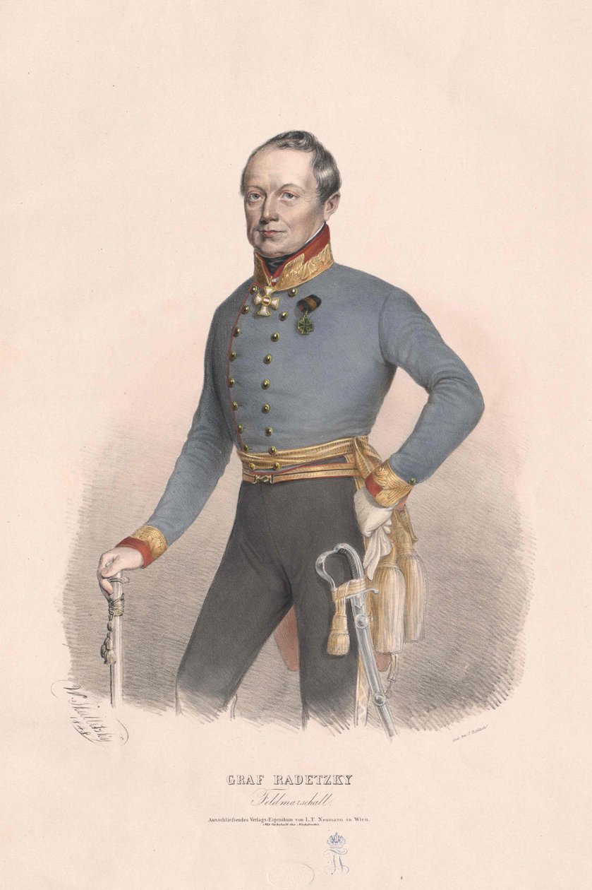 Joseph greve Radetzky af Radetz af Artist Unknown