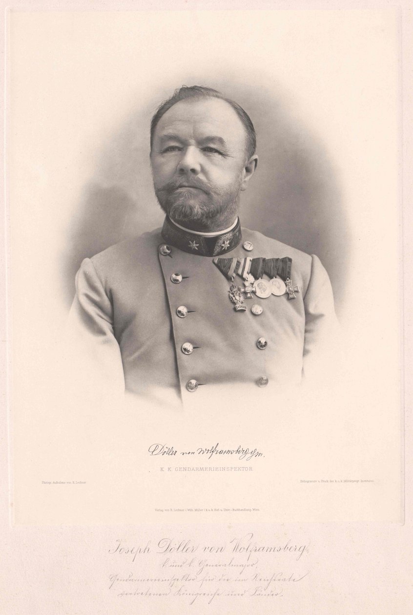 Joseph von Doeller-Wolframsberg (tryk) af Artist Unknown