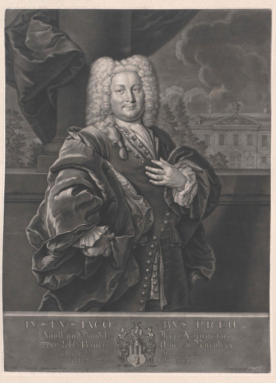 Justus Jacob Preu af Artist Unknown