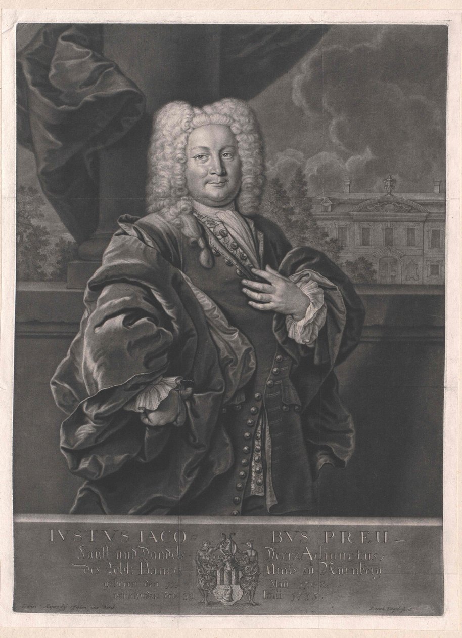 Justus Jacob Preu af Artist Unknown