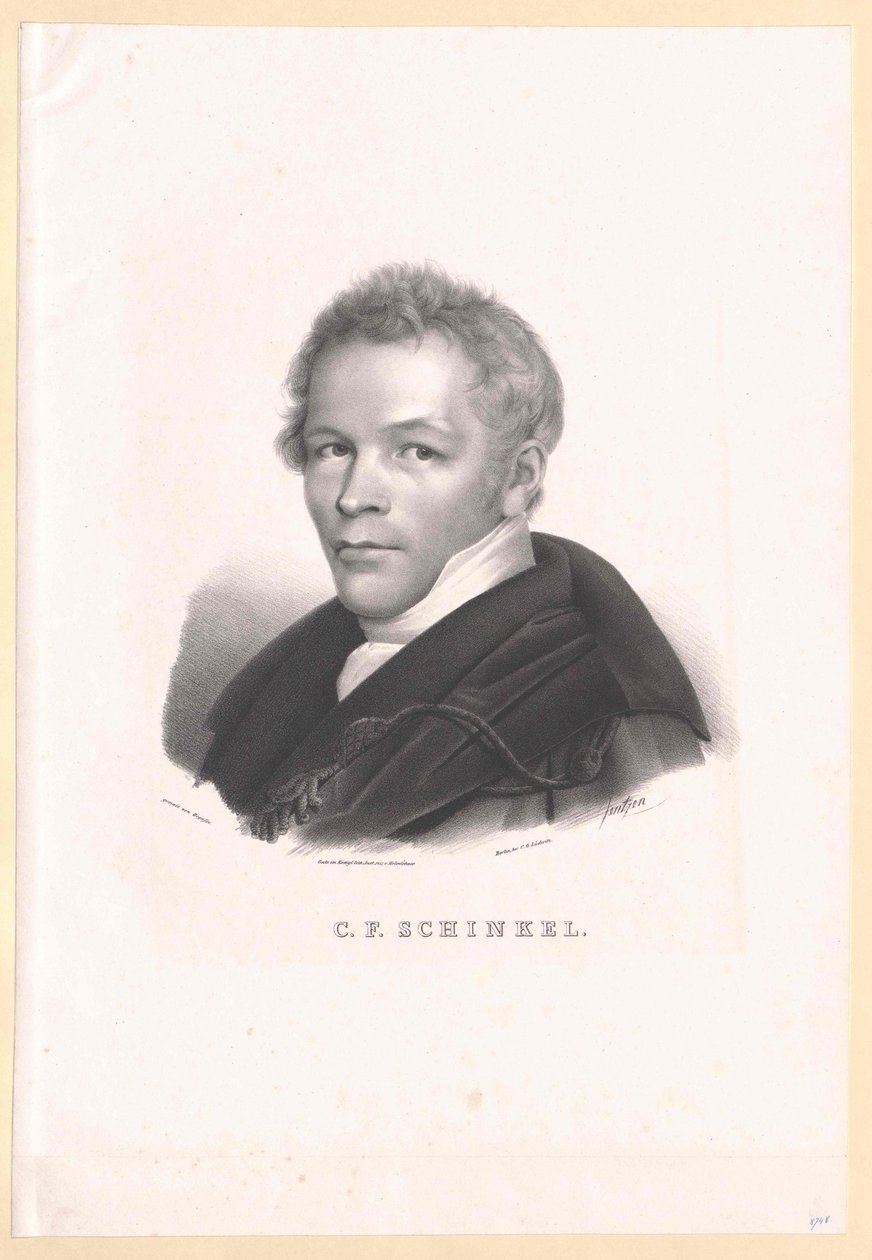 Karl Friedrich Schinkel af Artist Unknown