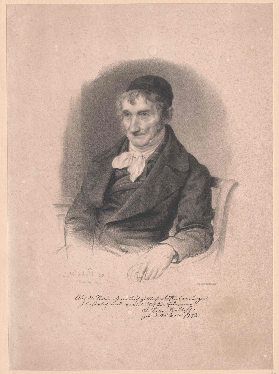 Karl Lebrecht Krutzsch (print) af Artist Unknown