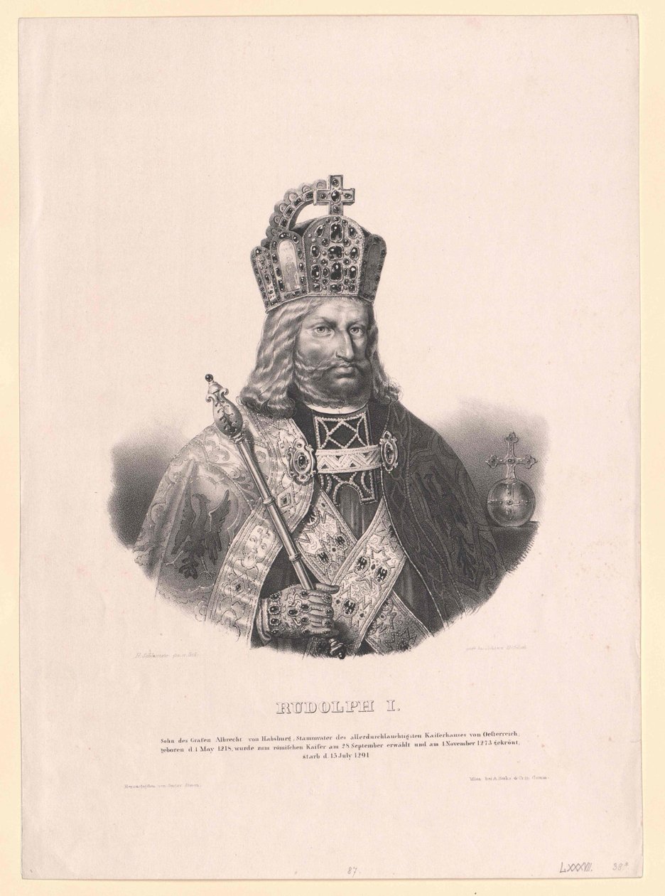 Kong Rudolf I af Habsburg af Artist Unknown