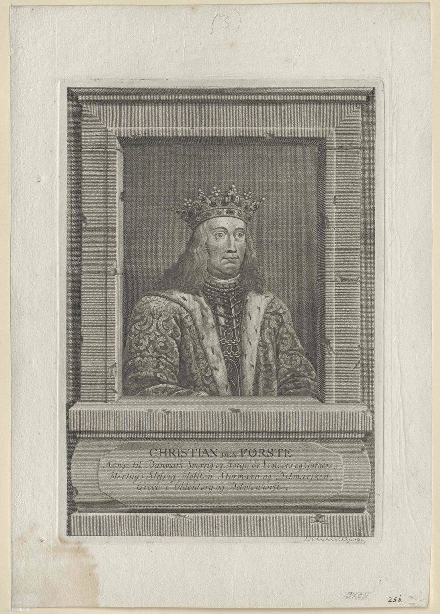 Konge af Danmark Christian I af Artist Unknown