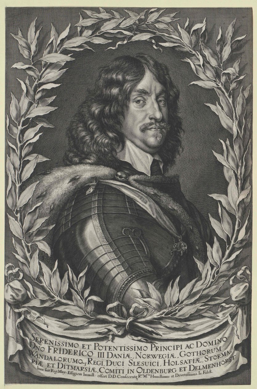 Konge af Danmark Frederik III af Artist Unknown