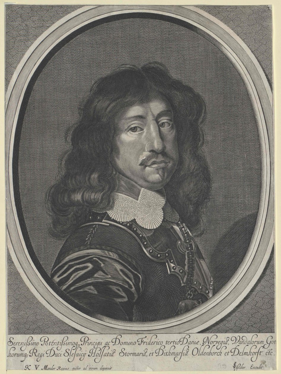 Konge af Danmark Frederik III af Artist Unknown