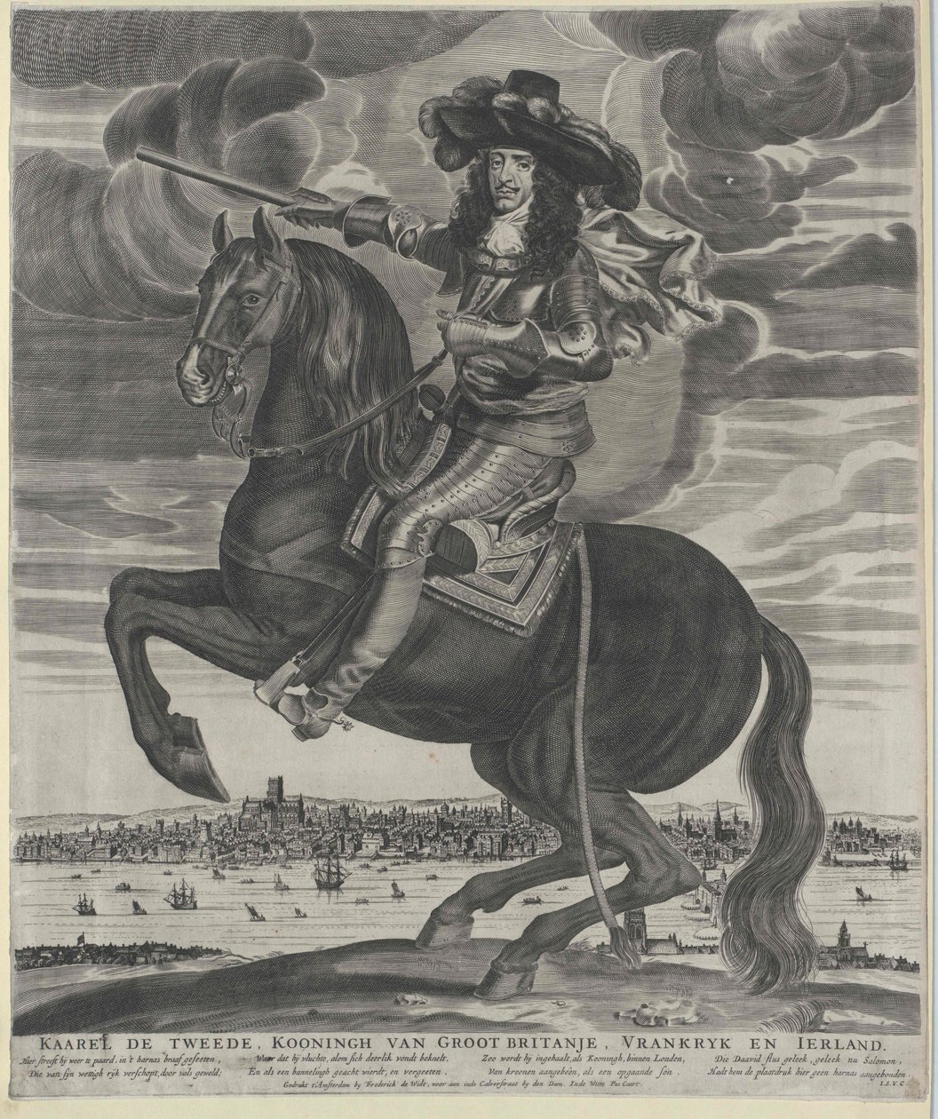 Kongen af England Charles II af Artist Unknown