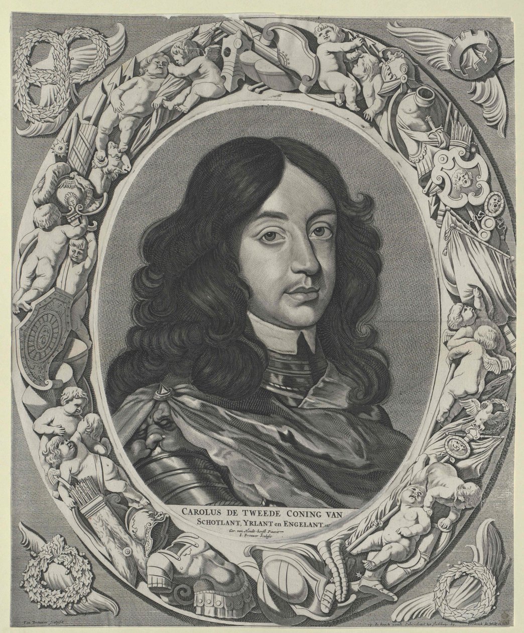 Kongen af England Charles II af Artist Unknown